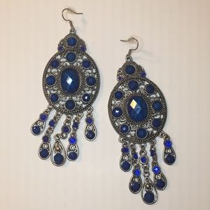 Royal Blue Dangle Earrings